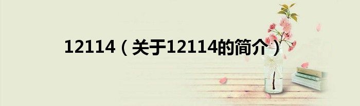 12114（關(guān)于12114的簡(jiǎn)介）