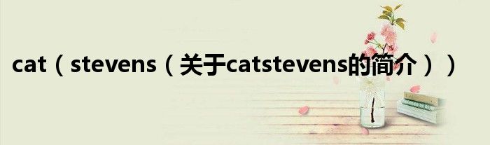 cat（stevens（關(guān)于catstevens的簡(jiǎn)介））