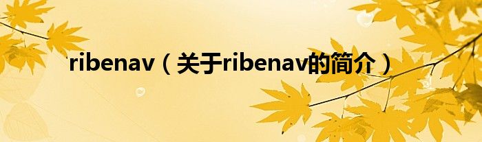 ribenav（關(guān)于ribenav的簡(jiǎn)介）