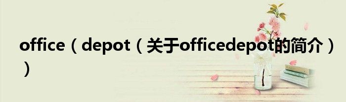 office（depot（關于officedepot的簡介））