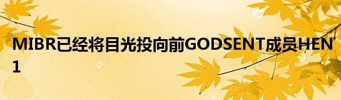 MIBR已經將目光投向前GODSENT成員HEN1