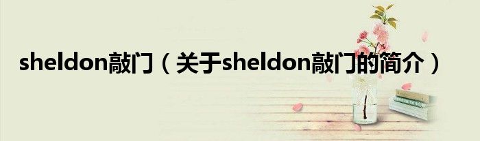 sheldon敲門（關(guān)于sheldon敲門的簡介）