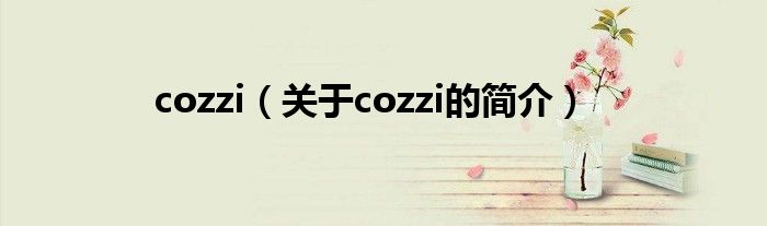 cozzi（關(guān)于cozzi的簡(jiǎn)介）