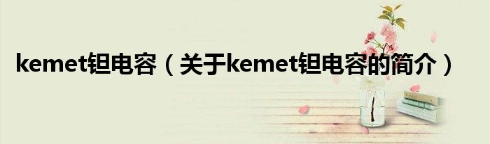 kemet鉭電容（關(guān)于kemet鉭電容的簡介）