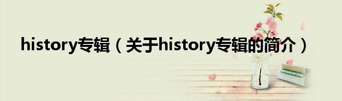 history專輯（關(guān)于history專輯的簡(jiǎn)介）