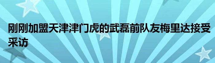 剛剛加盟天津津門(mén)虎的武磊前隊(duì)友梅里達(dá)接受采訪