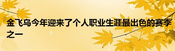 金飛烏今年迎來了個(gè)人職業(yè)生涯最出色的賽季之一