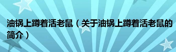 油鍋上蹲著活老鼠（關于油鍋上蹲著活老鼠的簡介）