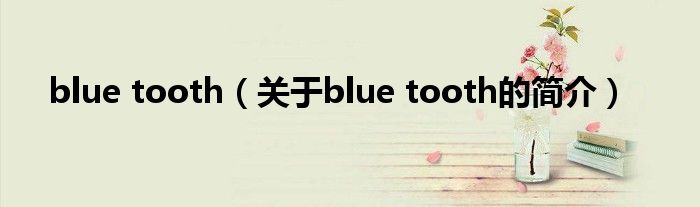 blue tooth（關(guān)于blue tooth的簡介）